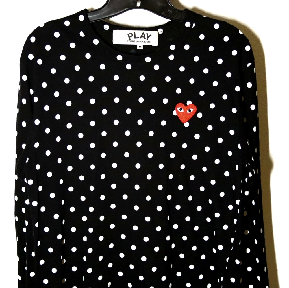 Commes Des Garçon Polka Dot Long Sleeve